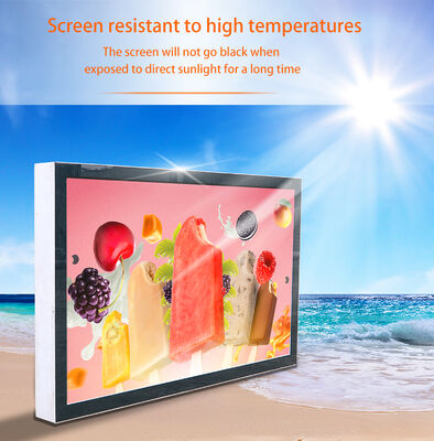 Industrial Grade Outdoor LCD Touchscreen Monitor 43 inches Display High Brightness With Optical Bonding