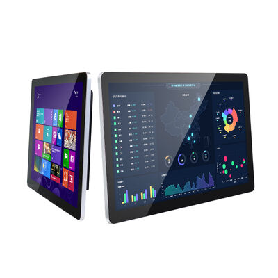 15.6" zero bezel pcap touch monitor VGA/DVI/HDMI input IP65 front panel industrial touch screen for POS/Kiosk/automation
