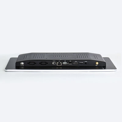 15.6" zero bezel pcap touch monitor VGA/DVI/HDMI input IP65 front panel industrial touch screen for POS/Kiosk/automation