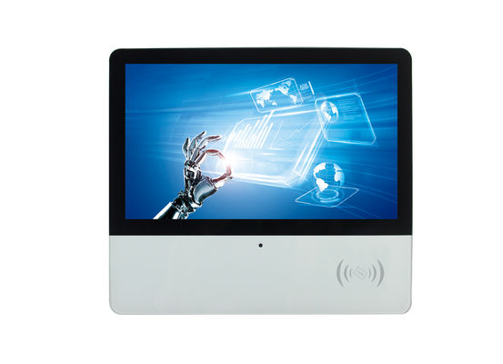 Customize 15.6'' PCAP Flat Bezel panel mounted Touch LCD Panel PC All In One Fanless with RFID reader and finger printer